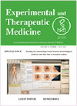 Experimental And Therapeutic Medicine